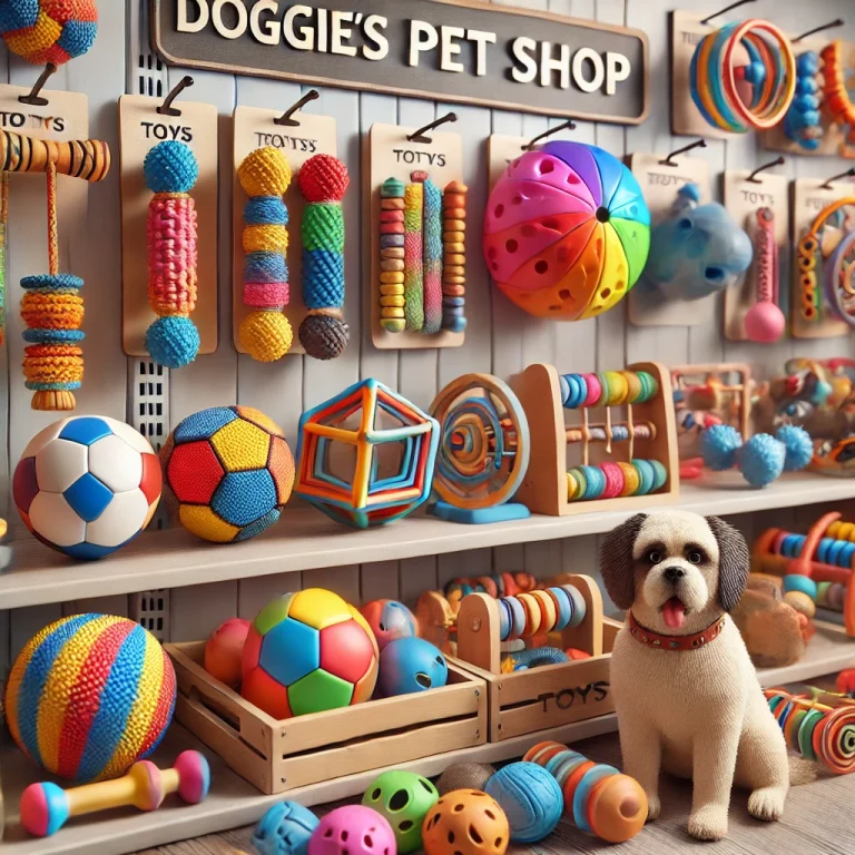 Texte alternatif (Vietnamese): Đồ chơi tương tác, bóng và đồ chơi gặm nhấm cho thú cưng tại Doggies Pet Shop. Texte alternatif (English): Interactive toys, balls, and chew toys for pets at Doggies Pet Shop. Texte alternatif (French): Jouets interactifs, balles et jouets à mâcher pour animaux chez Doggies Pet Shop.