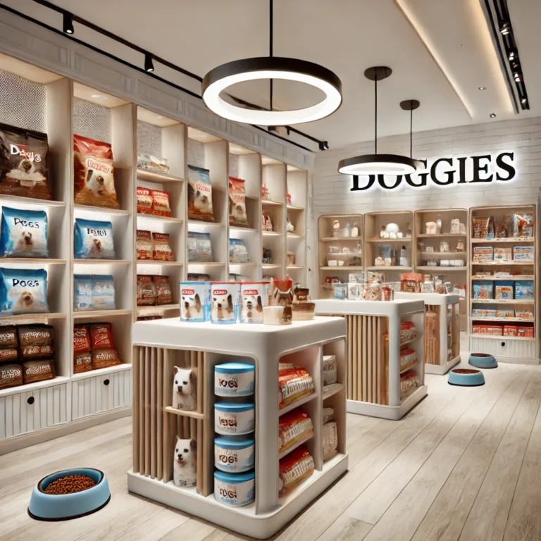Hình ảnh không gian Pet Shop hiện đại và gọn gàng tại Doggies.