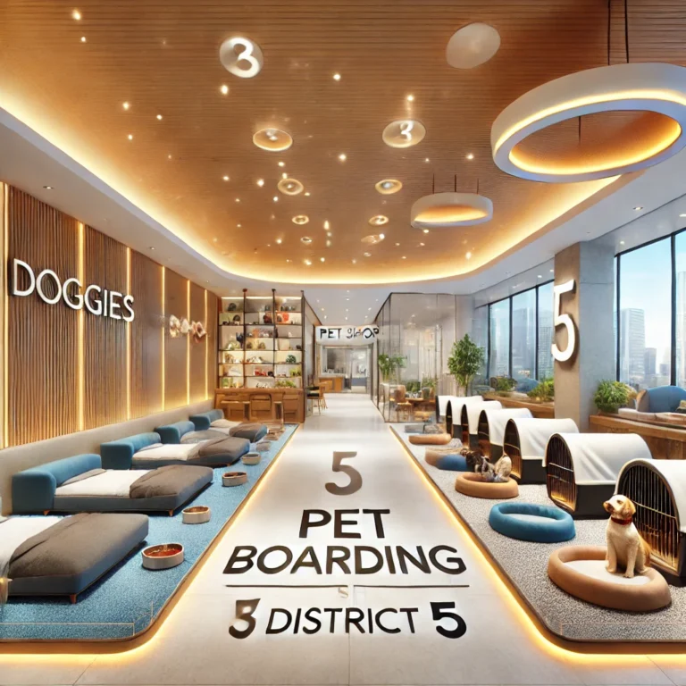 Hình ảnh phòng lưu trú tiện nghi tại Doggies Pet Shop Quận 5, rộng rãi và thoải mái.