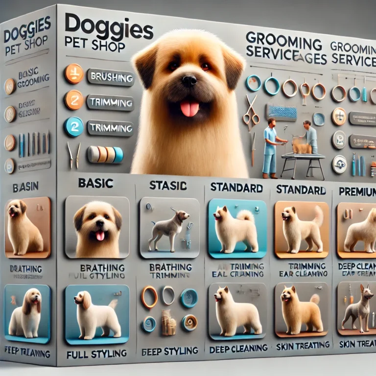 Các gói dịch vụ tỉa lông được cung cấp tại DOGGIES